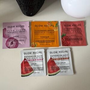 3/$15 Glow Recipe Skincare Sample Set (Cream, Drops, etc.)